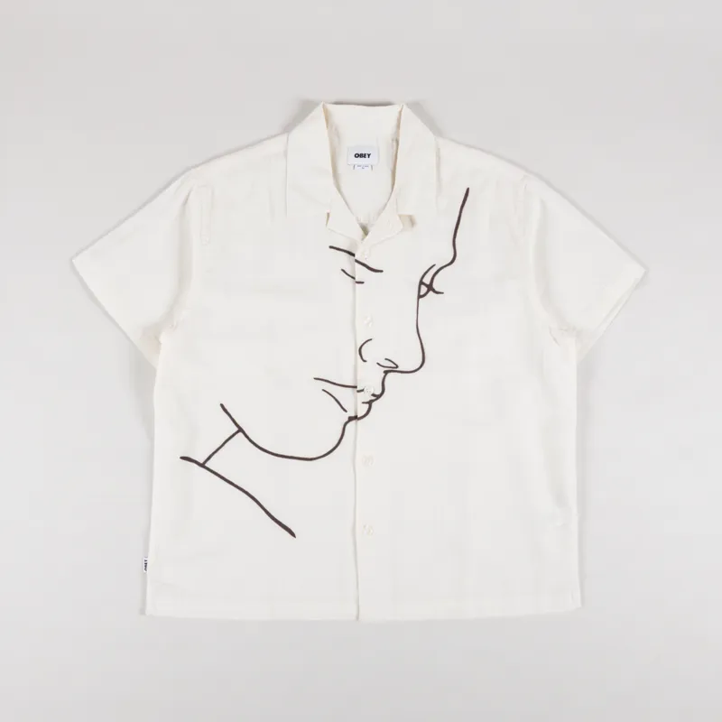 Obey Frances Woven Shirt Unbleached Multi