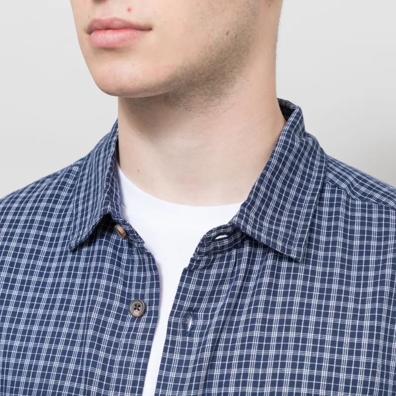 Obey Bigwig Ian Woven Shirt Academy Navy Multi-3