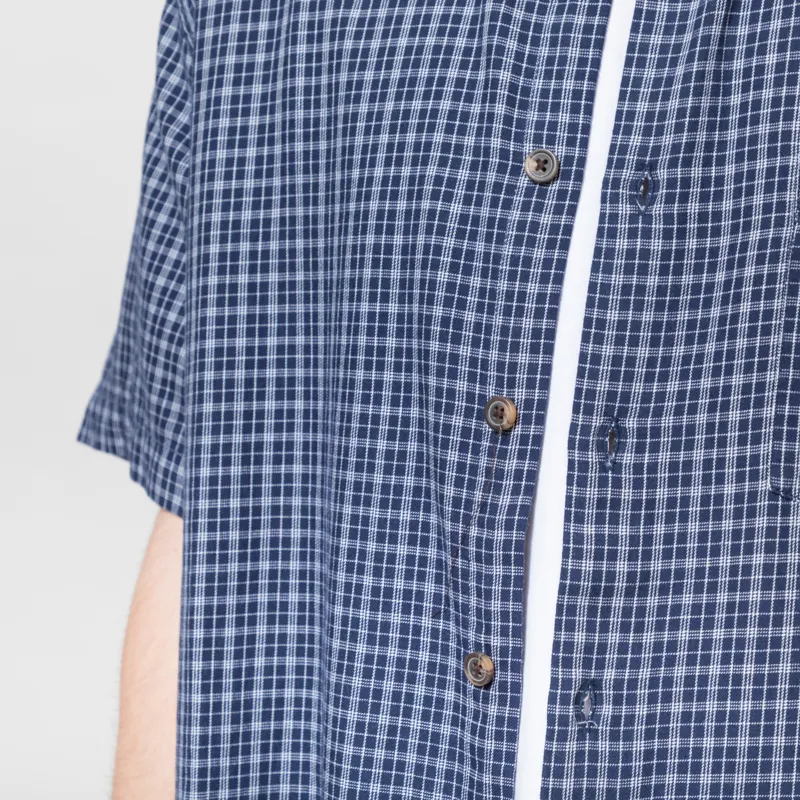 Obey Bigwig Ian Woven Shirt Academy Navy Multi-4