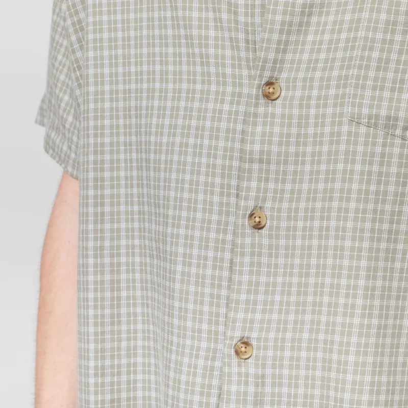 Obey Bigwig Ian Woven Shirt Dried Sage Multi-5