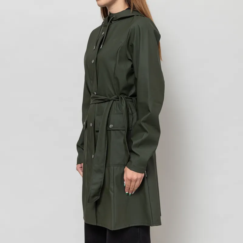 Rains Womens Curve Jacket Green-1