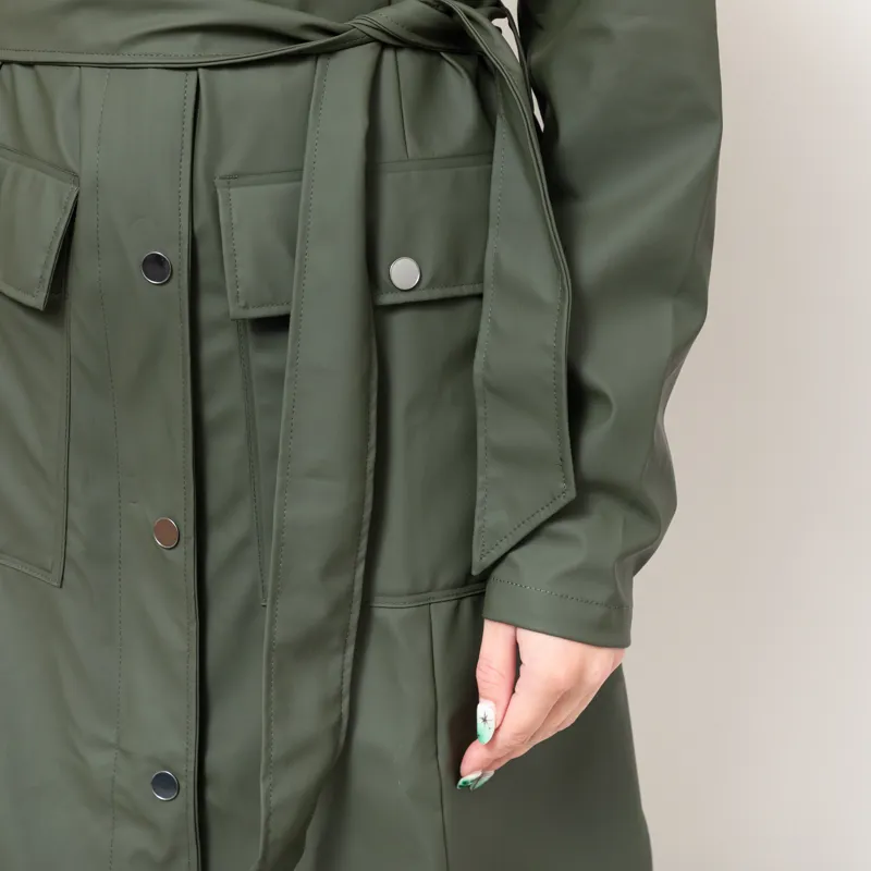 Rains Womens Curve Jacket Green-10