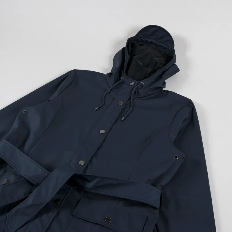 Rains Womens Curve Jacket Navy-3
