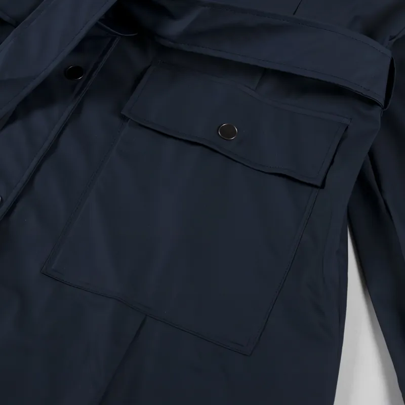 Rains Womens Curve Jacket Navy-6