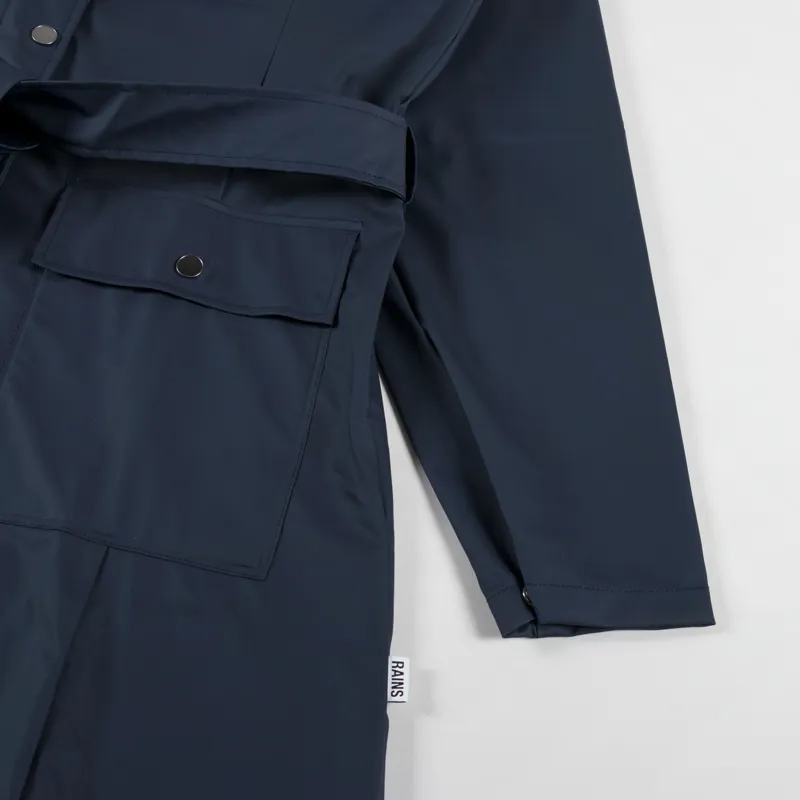 Rains Womens Curve Jacket Navy-9
