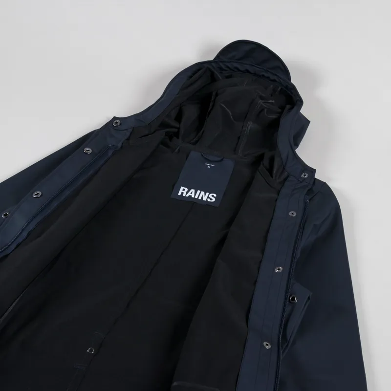 Rains Womens Curve Jacket Navy-4