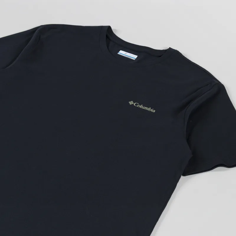 Columbia North Cascades T Shirt Black Framed Treebark-3