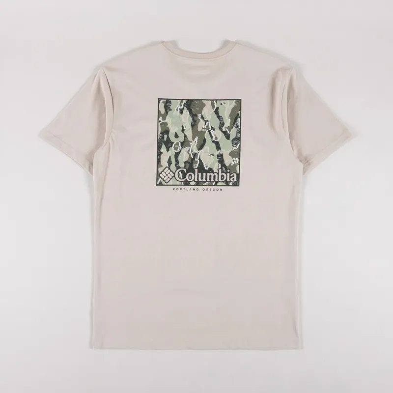 Columbia North Cascades T Shirt Dark Stone Framed Treebark