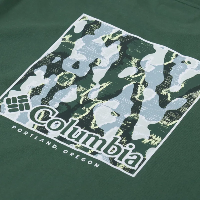 Columbia North Cascades T Shirt Rain Forest Framed Treebark-4