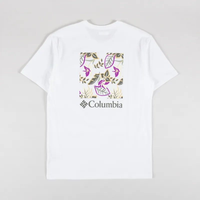 Columbia North Cascades T Shirt White Pasteled Framed