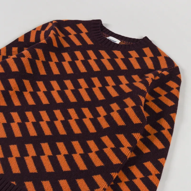 Castart Ski Roundtop Sweater Burgundy-2