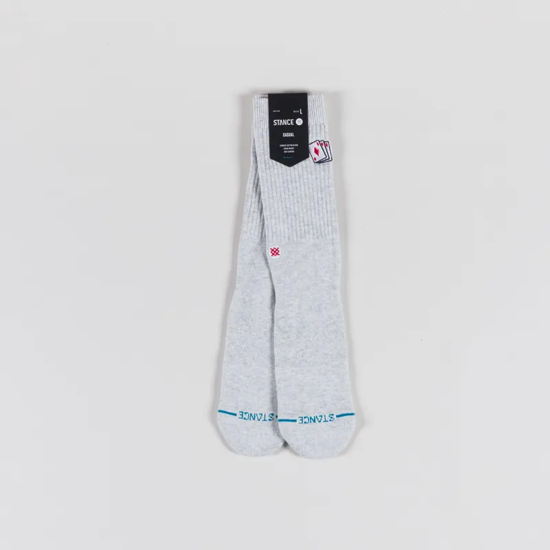 Stance Hit Me Crew Socks Heather Grey