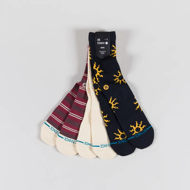 Stance Heatwave Crew Socks Multi - 3 Pairs