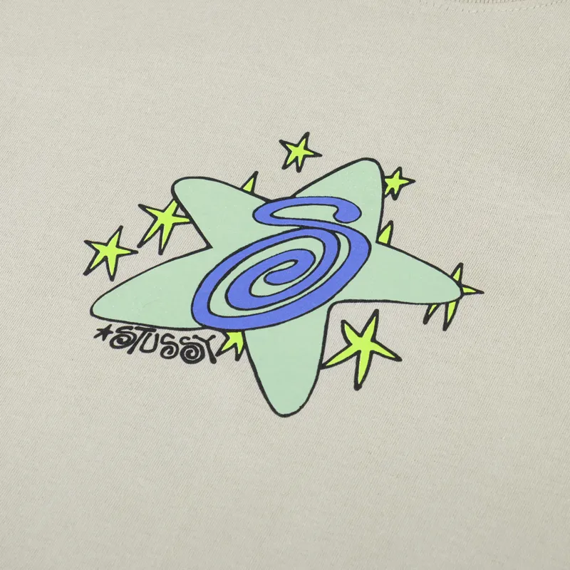 Stussy Galaxy T Shirt Khaki-5