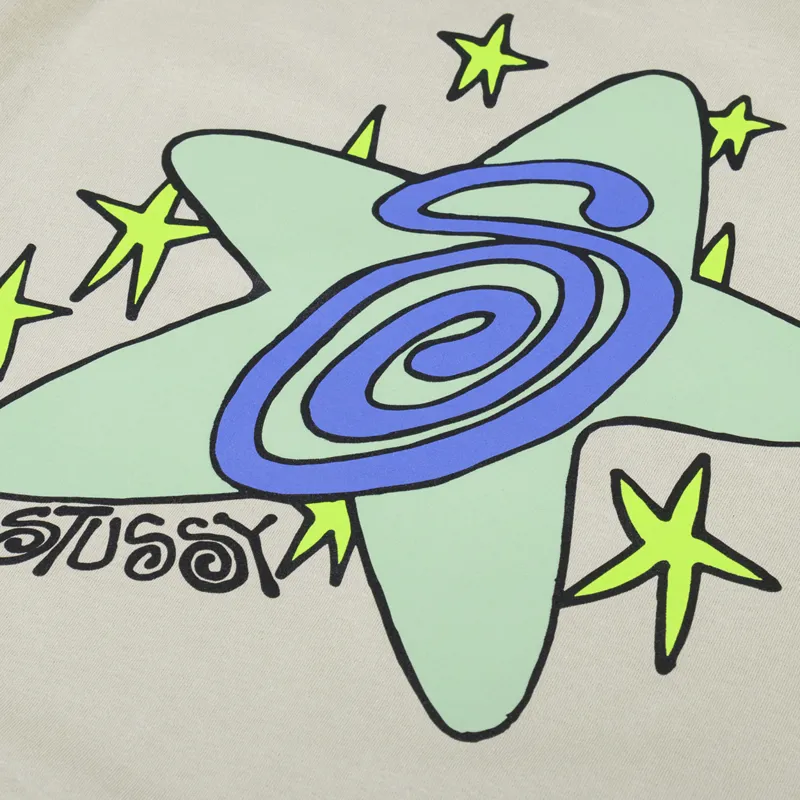 Stussy Galaxy T Shirt Khaki-4