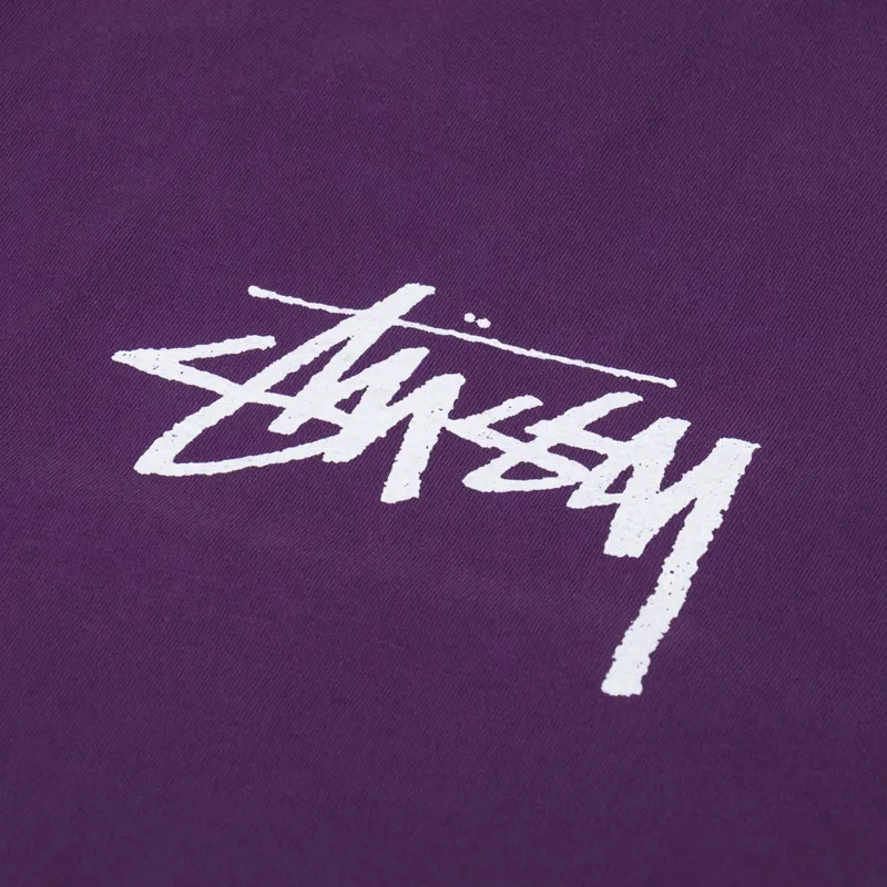 STUSSY KING SIZE Tシャツ パープル Stüssy - Purple Stock T-Shirt | HBX