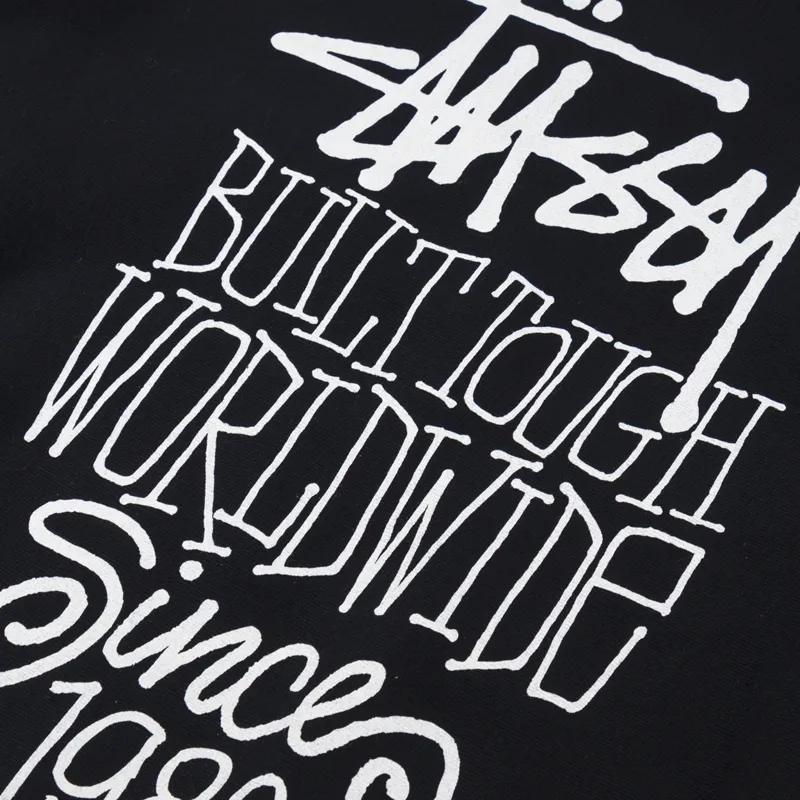 Stussy Built Tough Pigment Dyed Hoodie Black-5