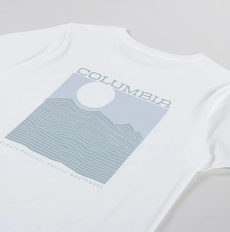 Columbia Rapid Ridge Back Graphic T Shirt II White Framed Landscape-2