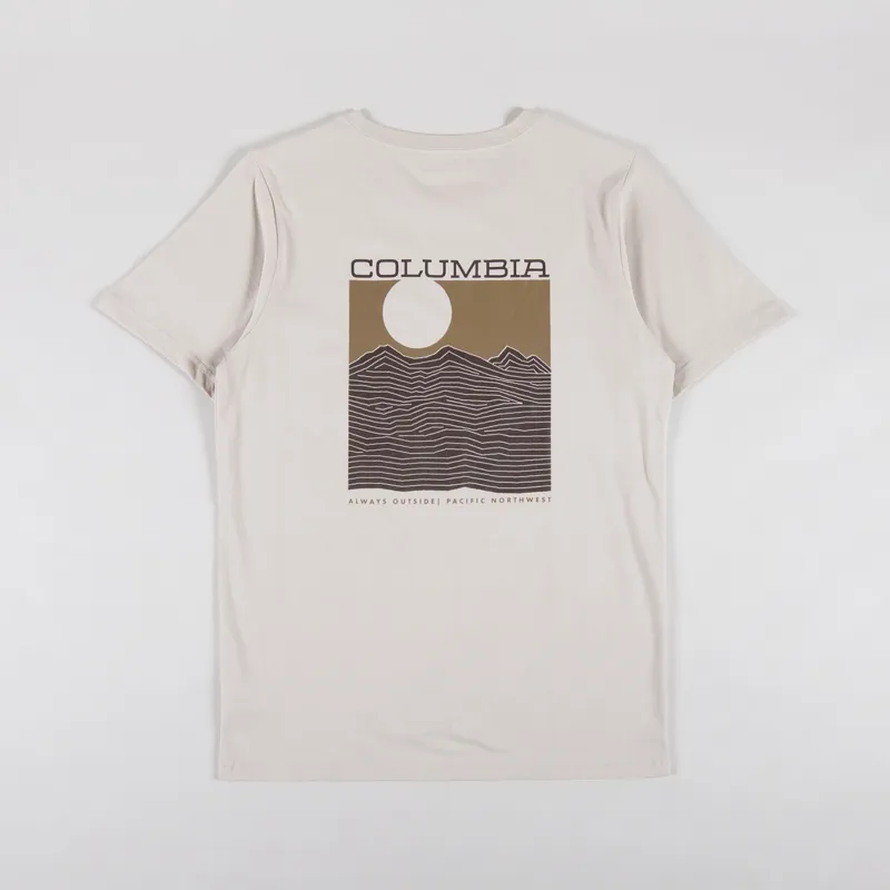 Columbia Rapid Ridge Back Graphic T Shirt II Dark Stone Framed Landscape