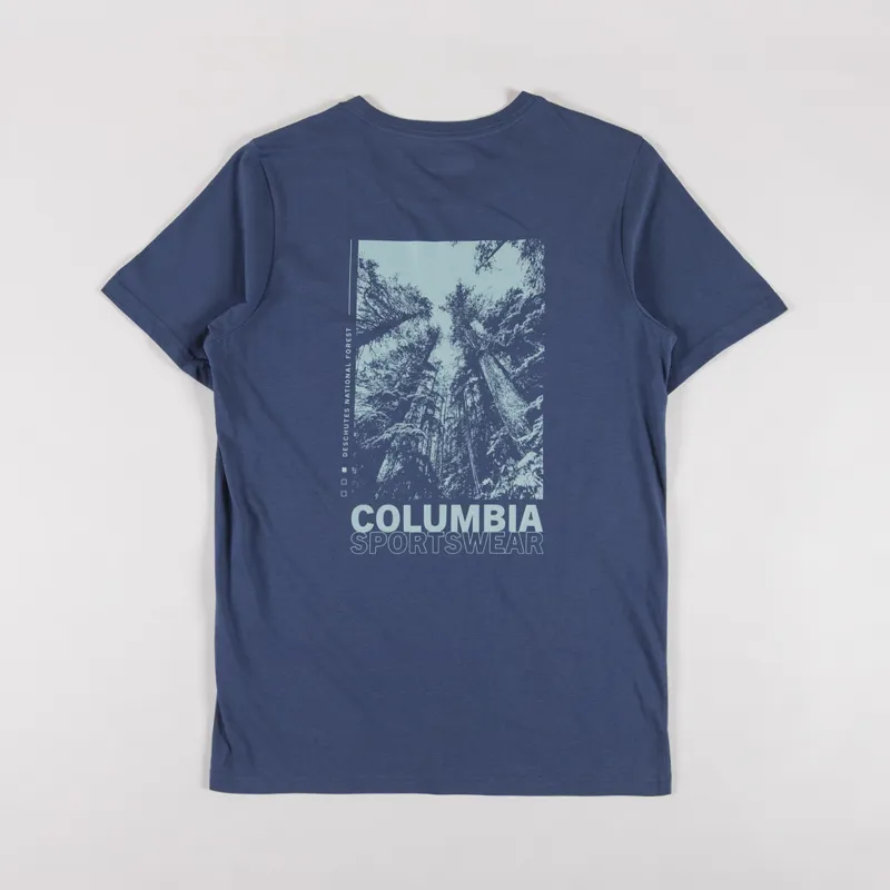 Columbia Rapid Ridge Back Graphic T Shirt II Dark Mountain Amazing Heights