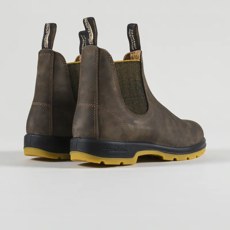 Blundstone Womens 1944 Chelsea Boots Rustic Brown Mustard-3