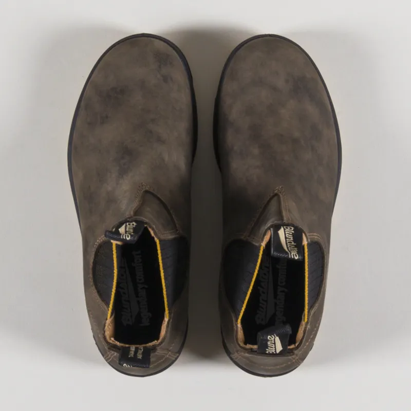 Blundstone Womens 1944 Chelsea Boots Rustic Brown Mustard-1