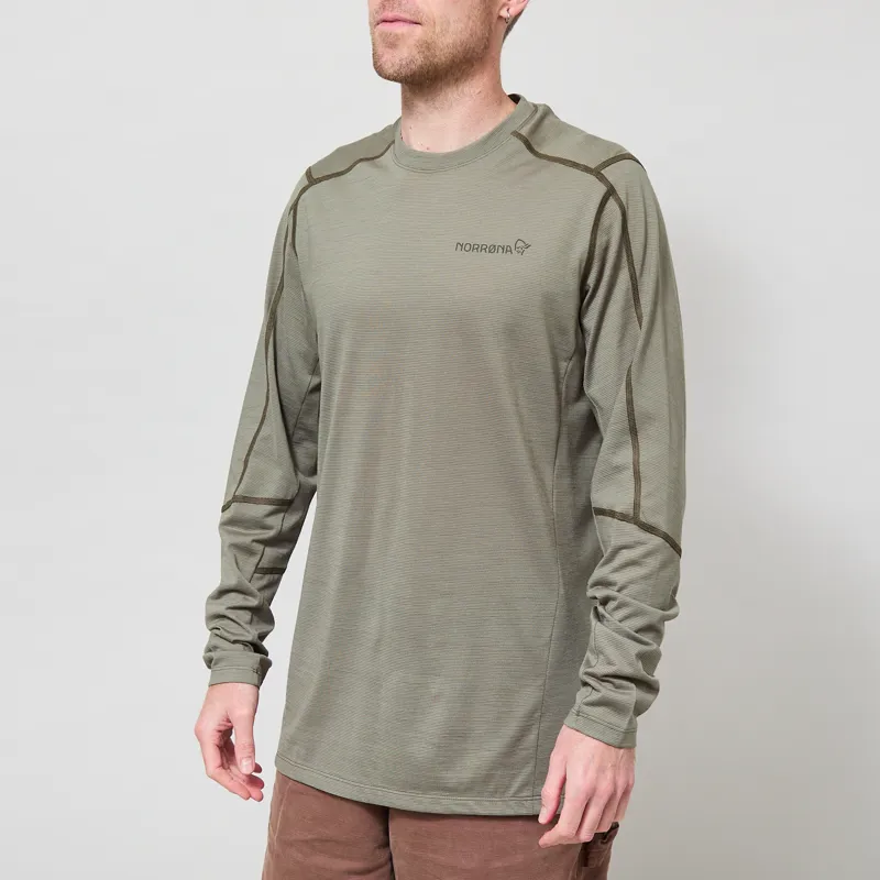 Norrona Falketind EqualiserULL Long Sleeve Deep Lichen Green-1