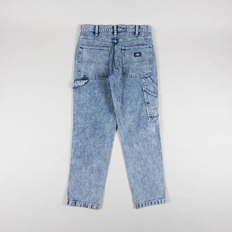 Dickies Garyville Denim Trousers Blue Marble Wash