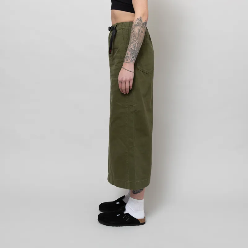 Gramicci Womens Long Baker Skirt Olive-2