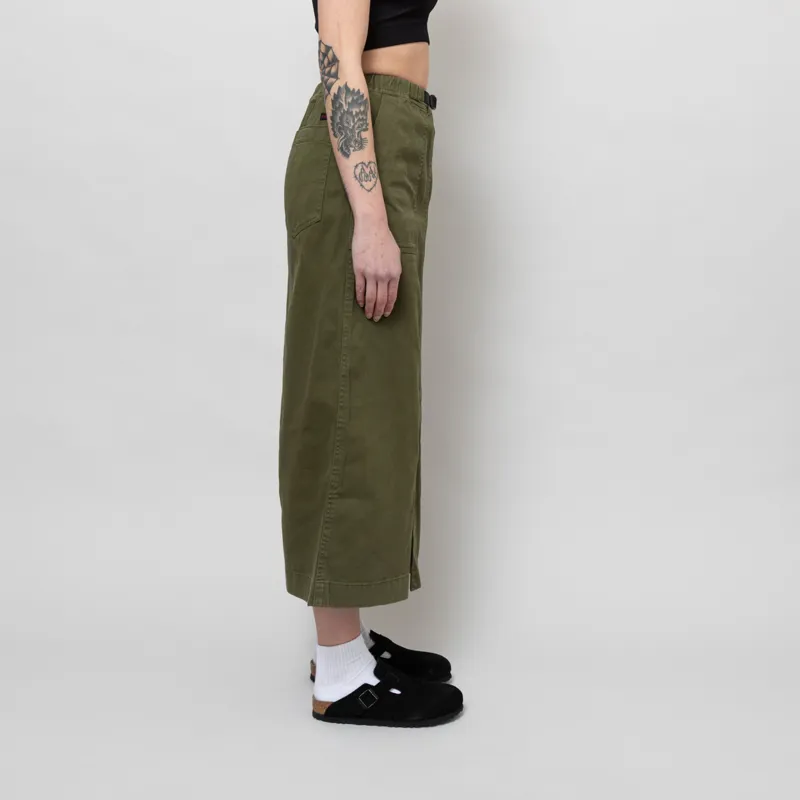 Gramicci Womens Long Baker Skirt Olive-4