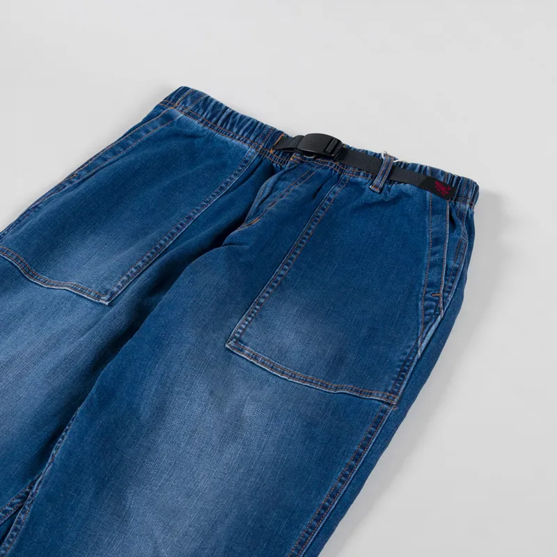 Gramicci Stretch Denim Loose Tapered Ridge Pant Dark Used-4