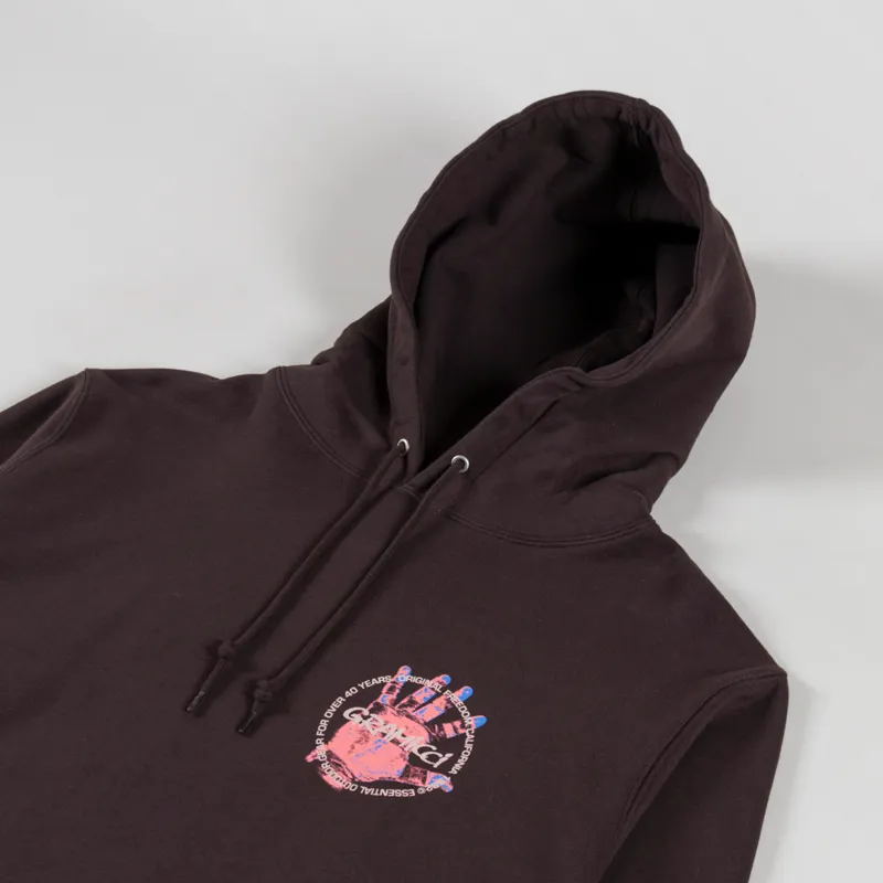 Gramicci Climbers Hand Hooded Sweatshirt Dark Brown-3