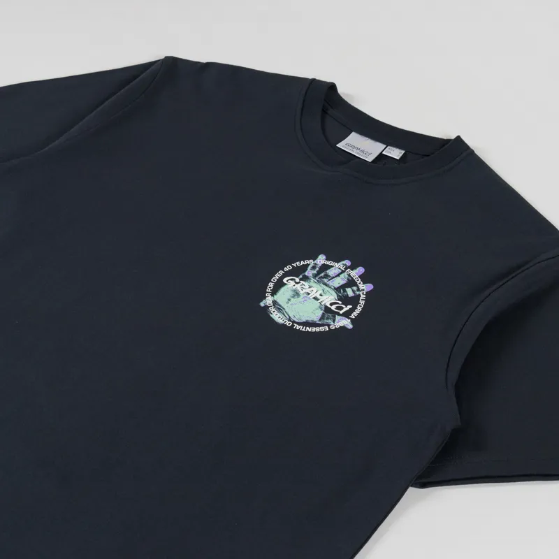 Gramicci Climbers Hand T Shirt Vintage Black-3