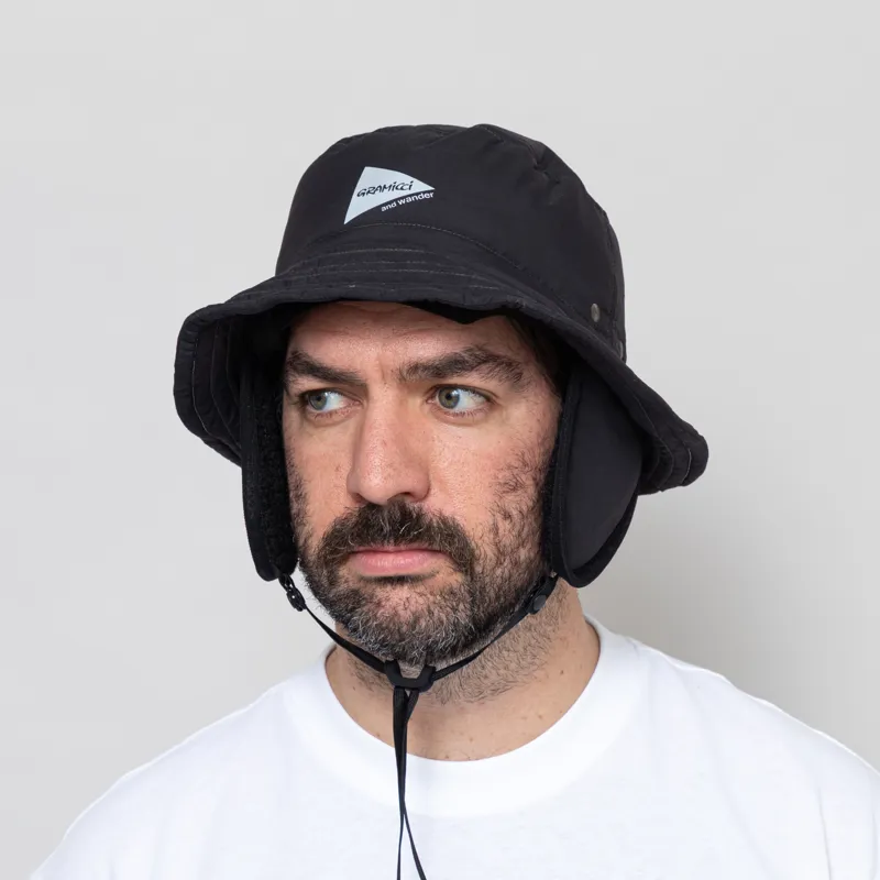 Gramicci x And Wander Padded Hat Black