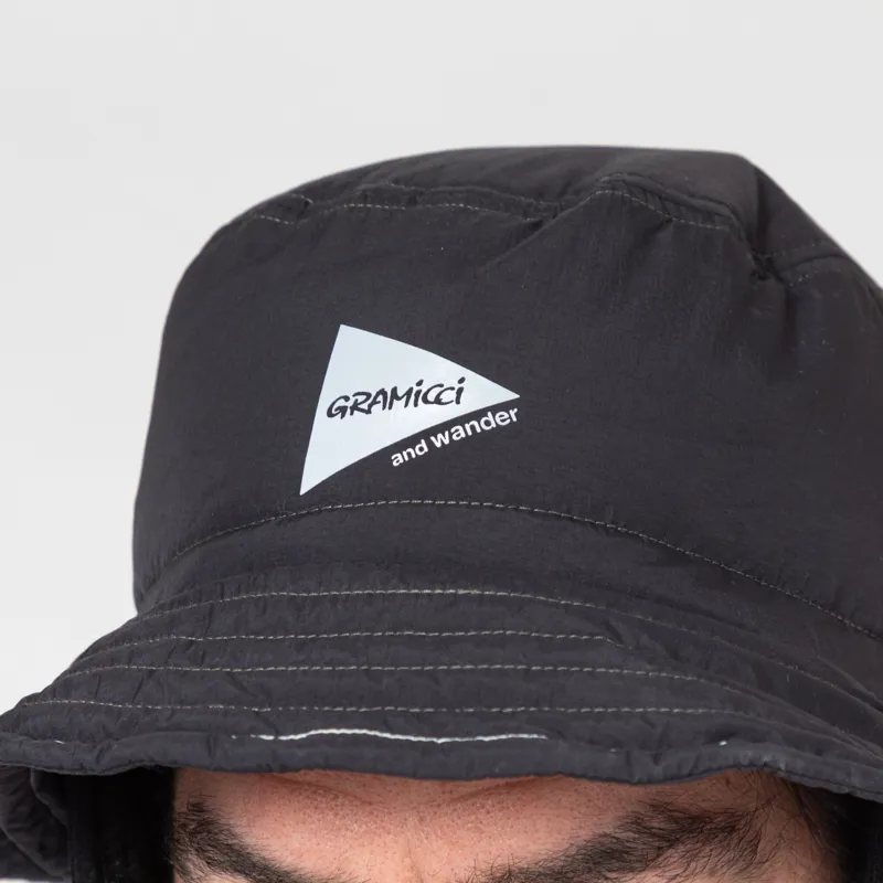 Gramicci x And Wander Padded Hat Black-3