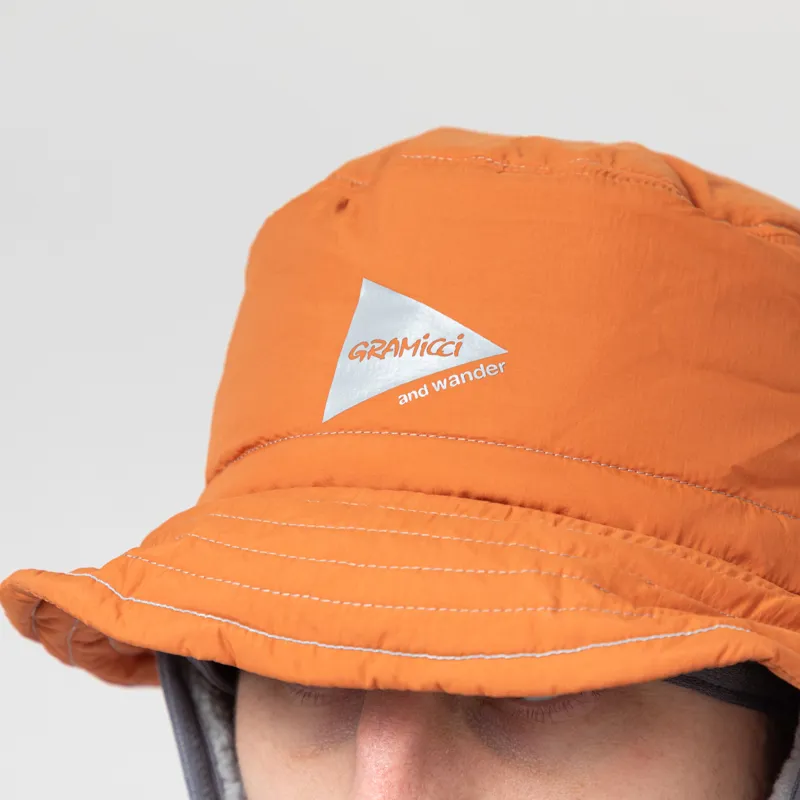 Gramicci x And Wander Padded Hat Orange-5