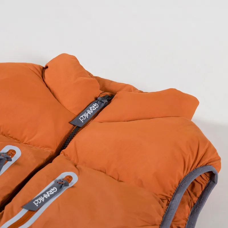 Gramicci x And Wander Down Vest Orange-6