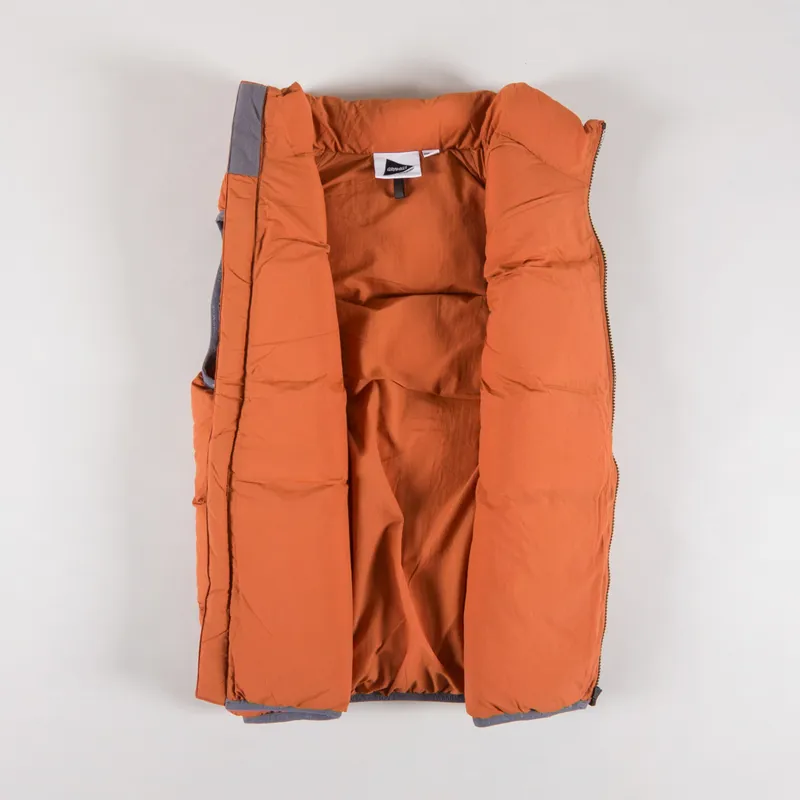Gramicci x And Wander Down Vest Orange-1