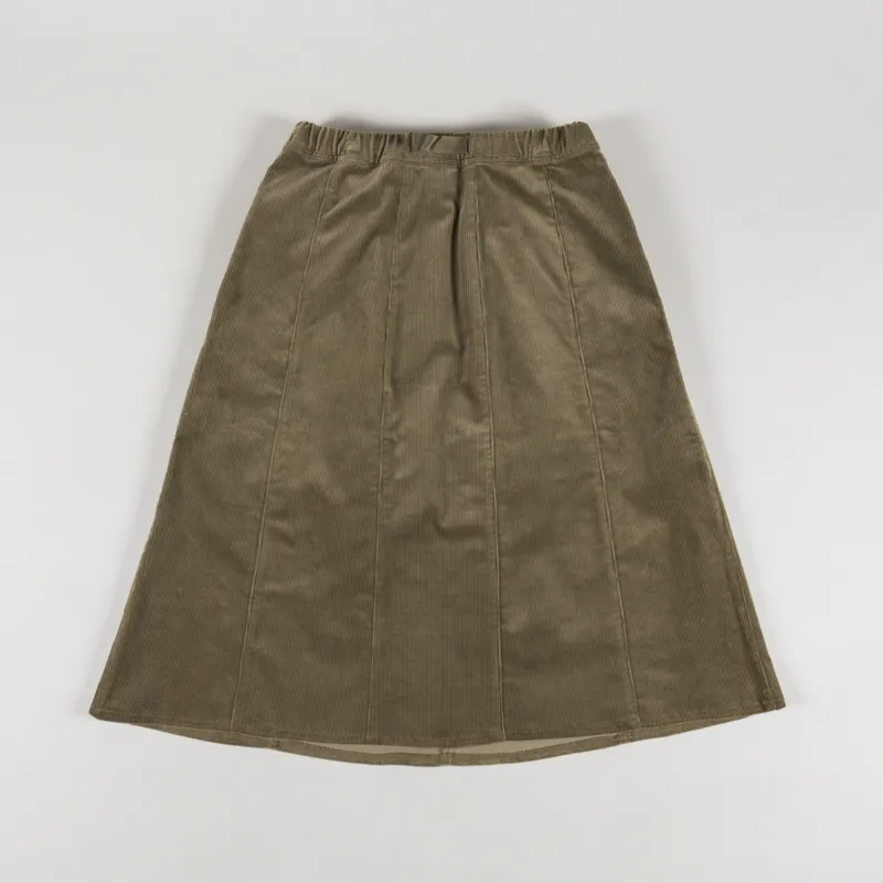 Gramicci Womens Corduroy Paneled Midi Skirt Laurel-1