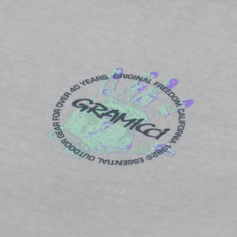 Gramicci Climbers Hand T Shirt Pigment Slate-5