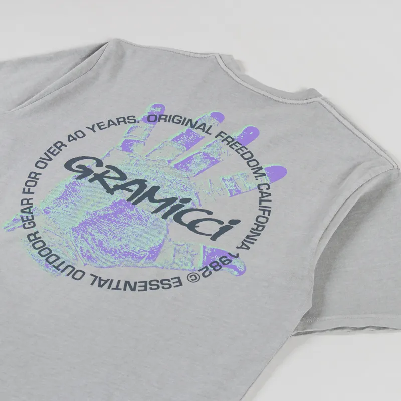 Gramicci Climbers Hand T Shirt Pigment Slate-2