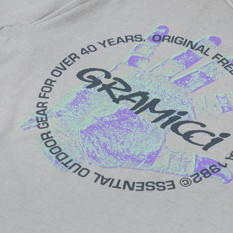Gramicci Climbers Hand T Shirt Pigment Slate-4