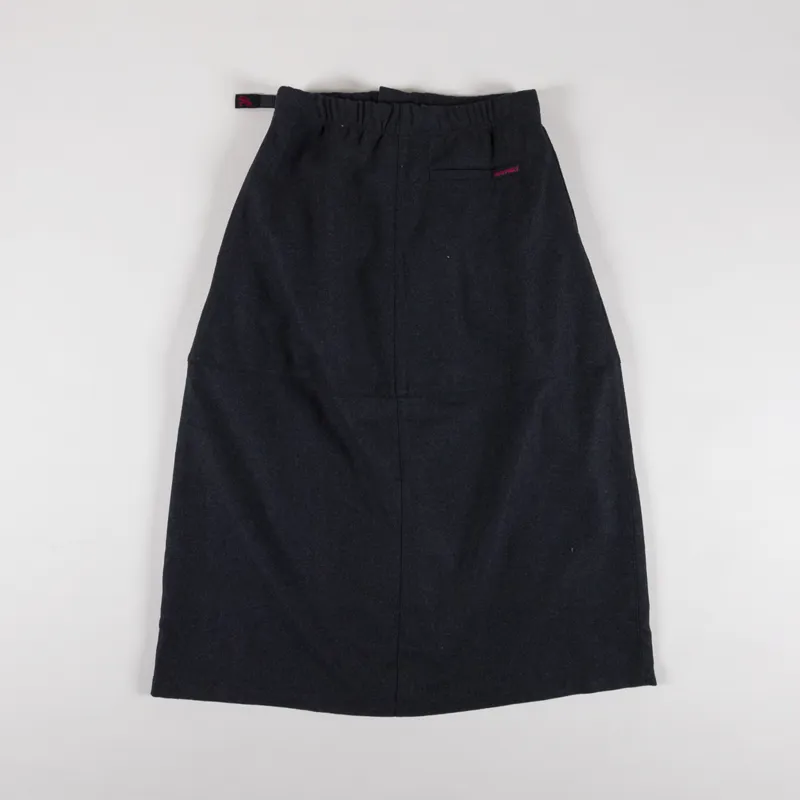 Gramicci Womens Wool Paneled Skirt Charcoal-1