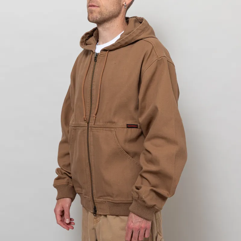Gramicci El Cap Canvas Hooded Jacket Walnut-1