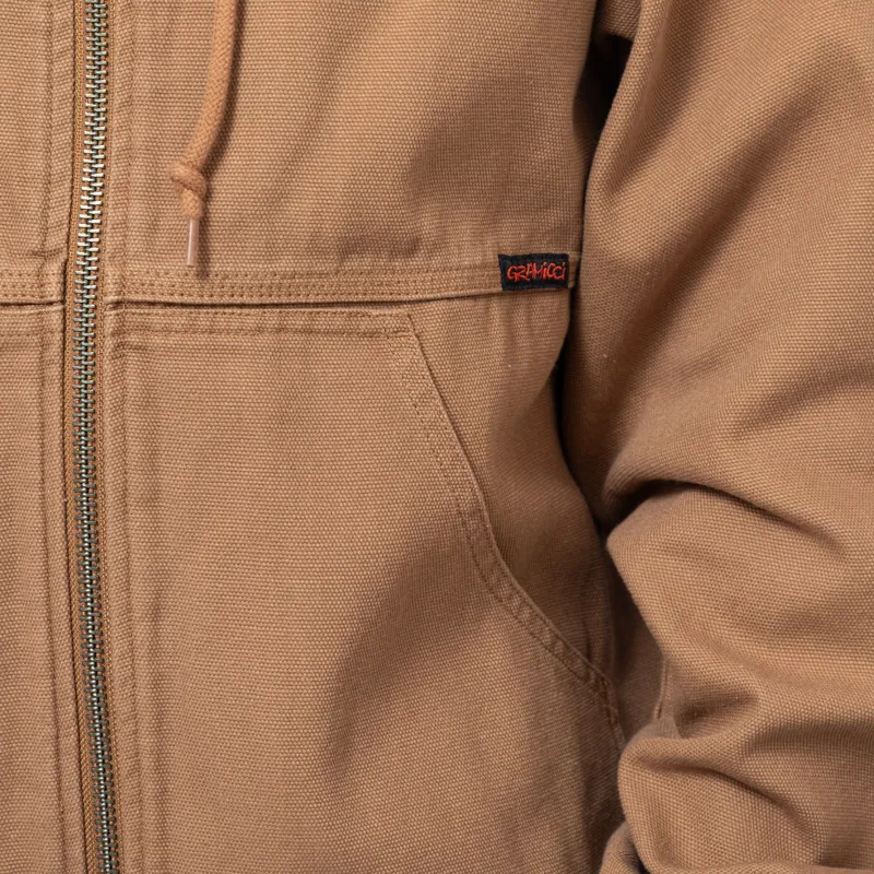 Gramicci El Cap Canvas Hooded Jacket Walnut-7