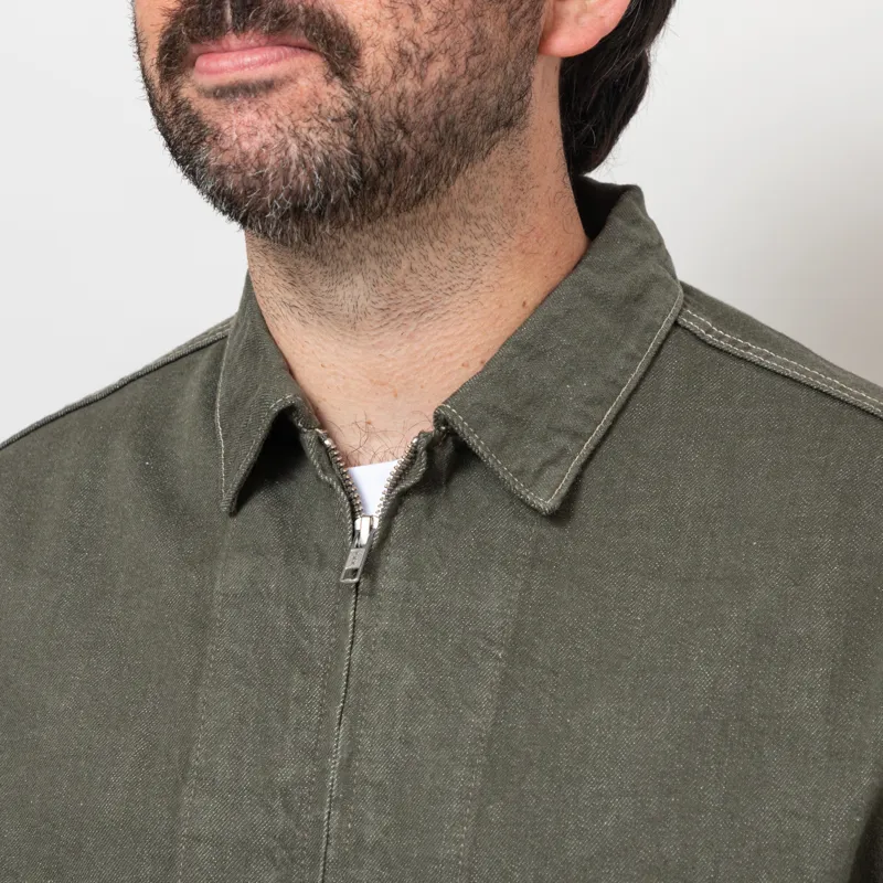 Gramicci Japanese Slub Denim Jacket Dark Sage-6