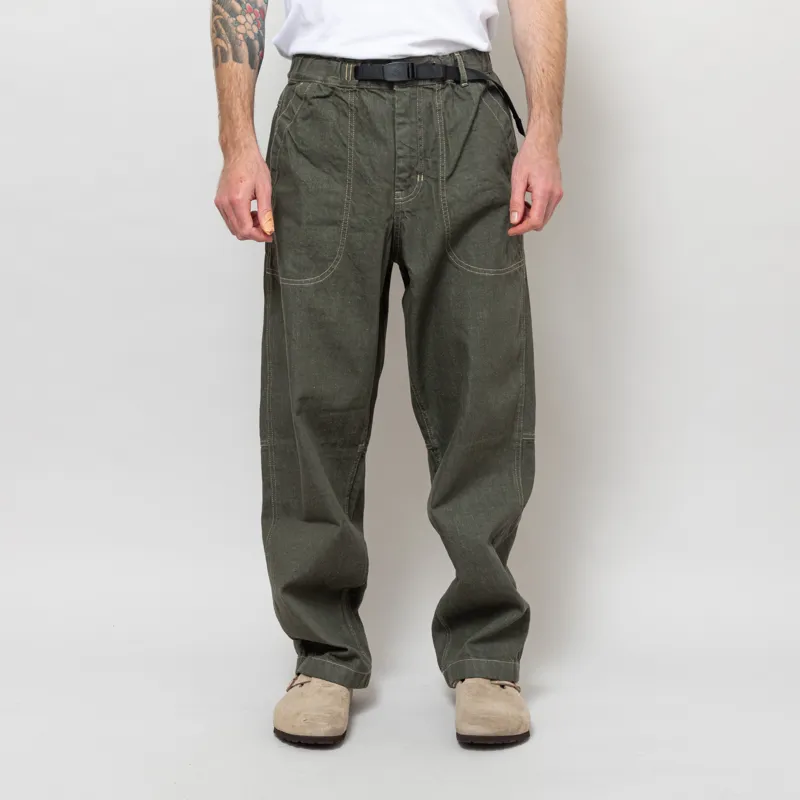 Gramicci Japanese Slub Denim Pants Dark Sage