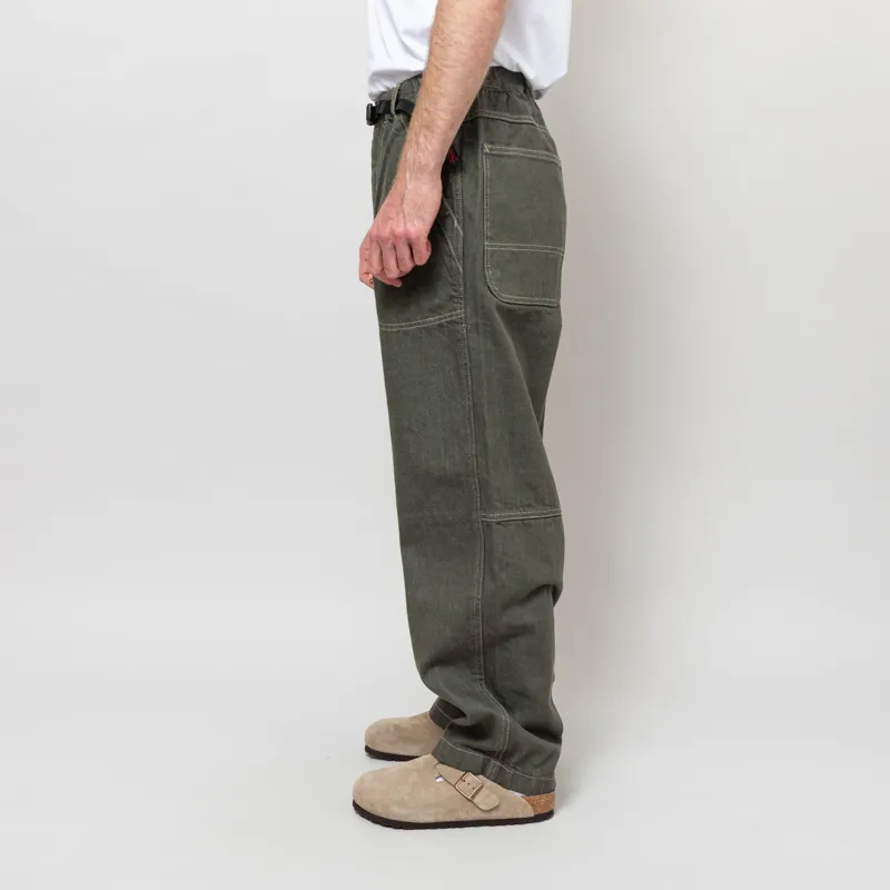 Gramicci Japanese Slub Denim Pants Dark Sage-2