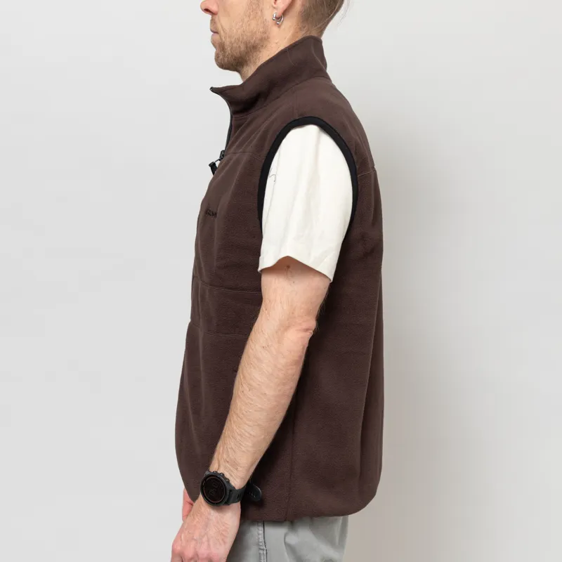 Gramicci Thermal Fleece Reversible Vest Tobacco-3