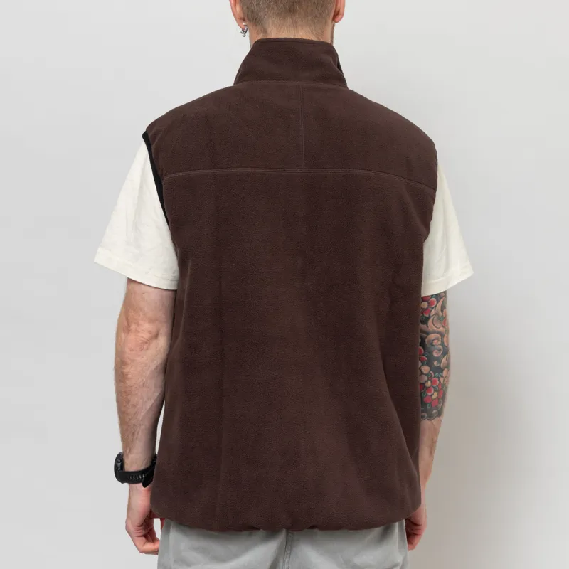 Gramicci Thermal Fleece Reversible Vest Tobacco-4